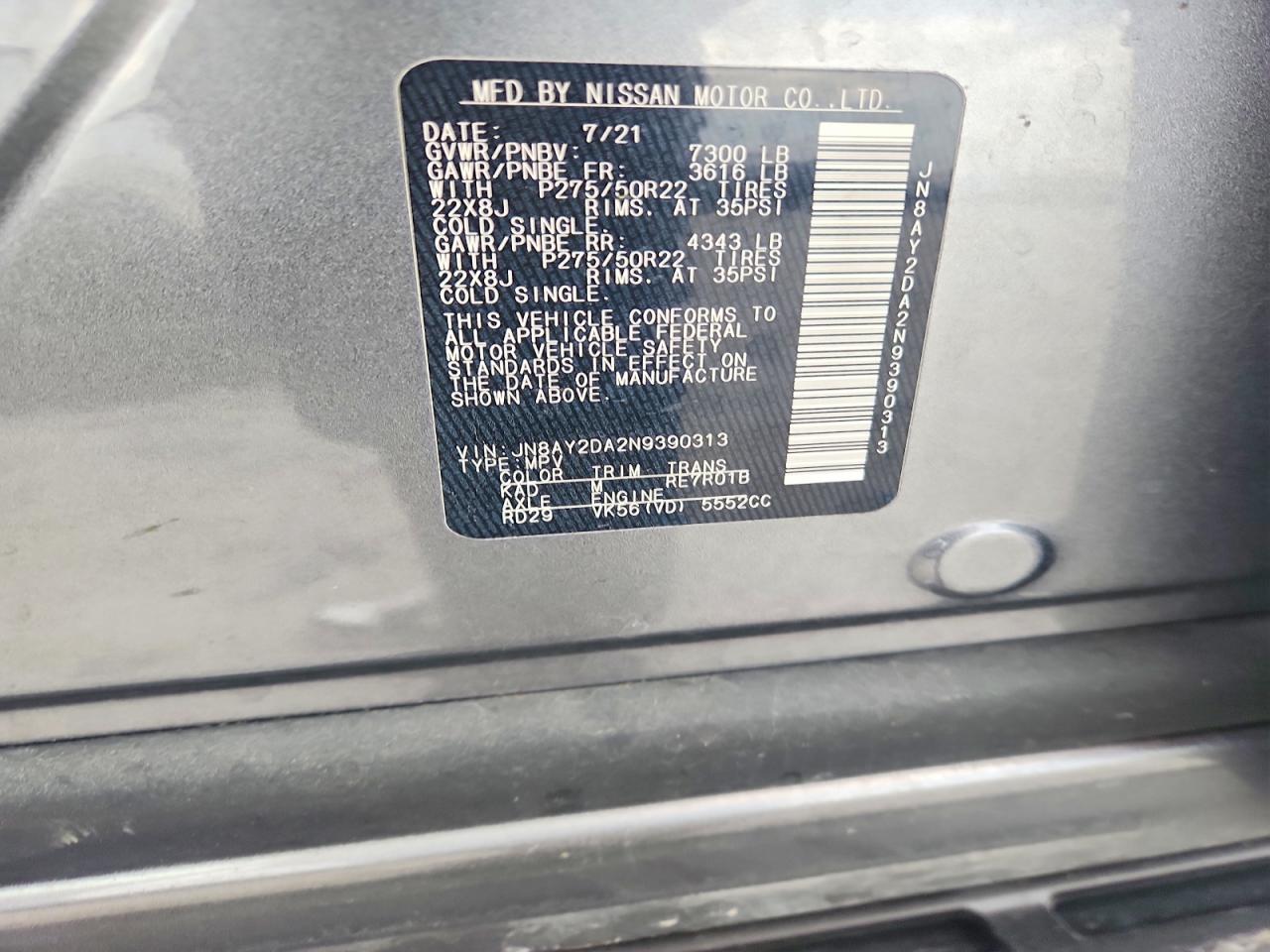 2022 NISSAN Armada