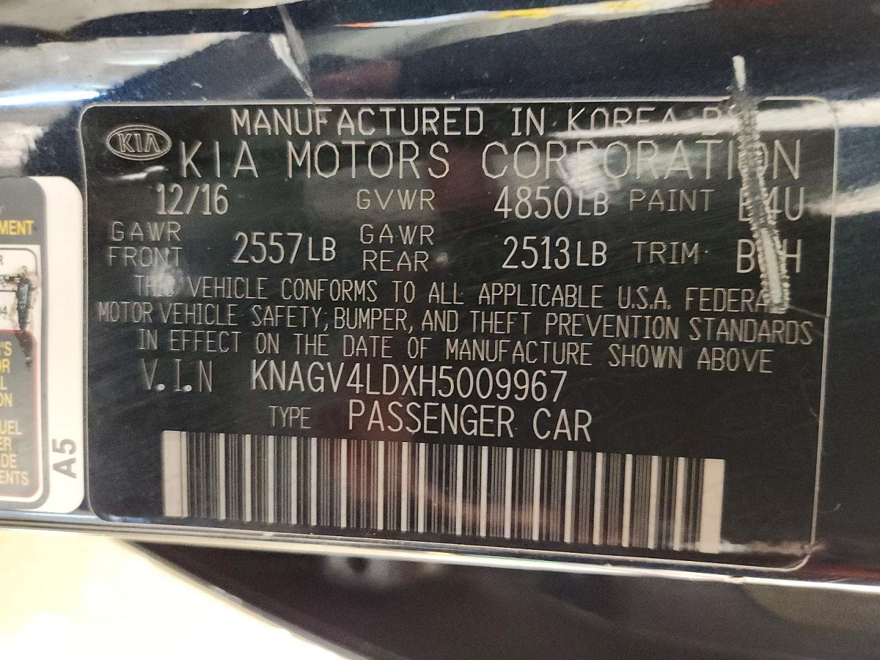 2017 KIA OPTIMA