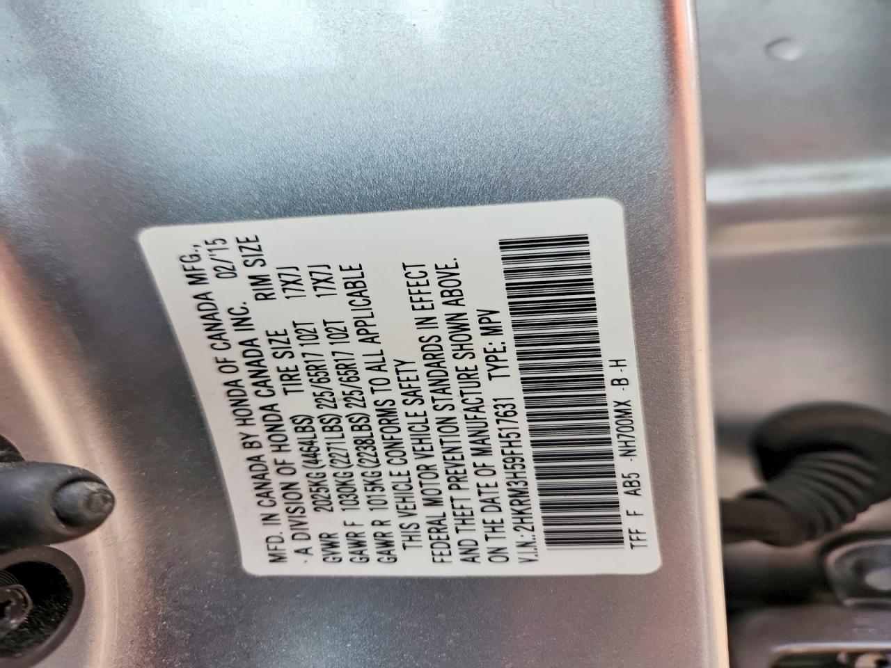 2015 HONDA CR-V