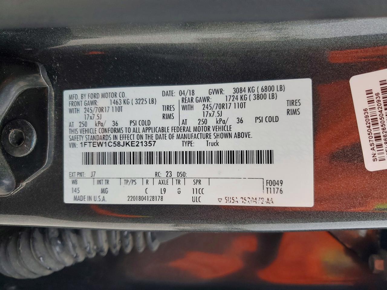 2018 FORD F-150 Lightning