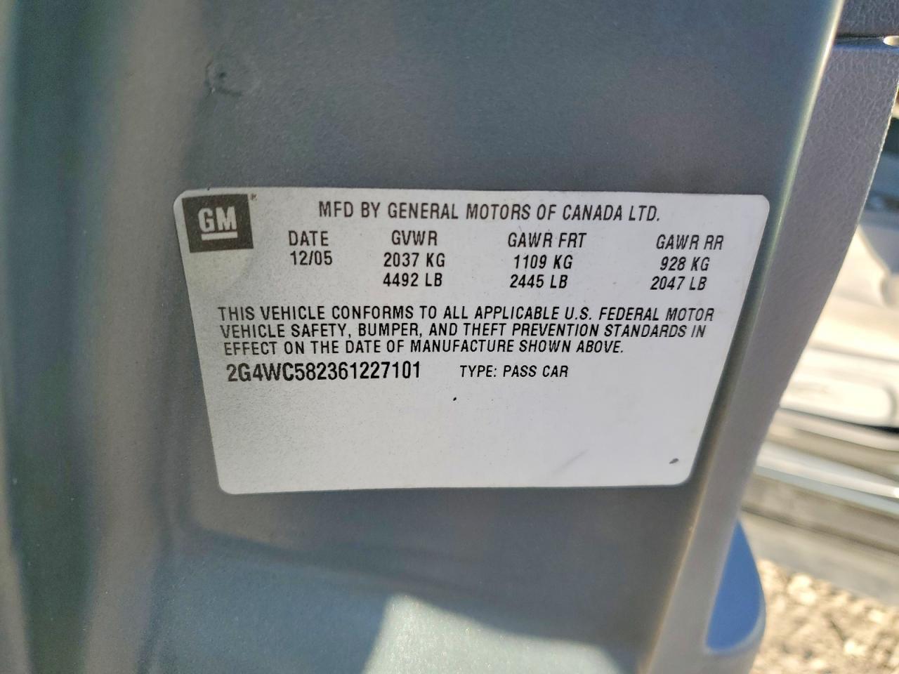 2006 BUICK LACROSSE