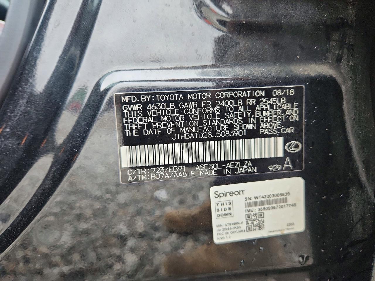 2018 LEXUS IS 300