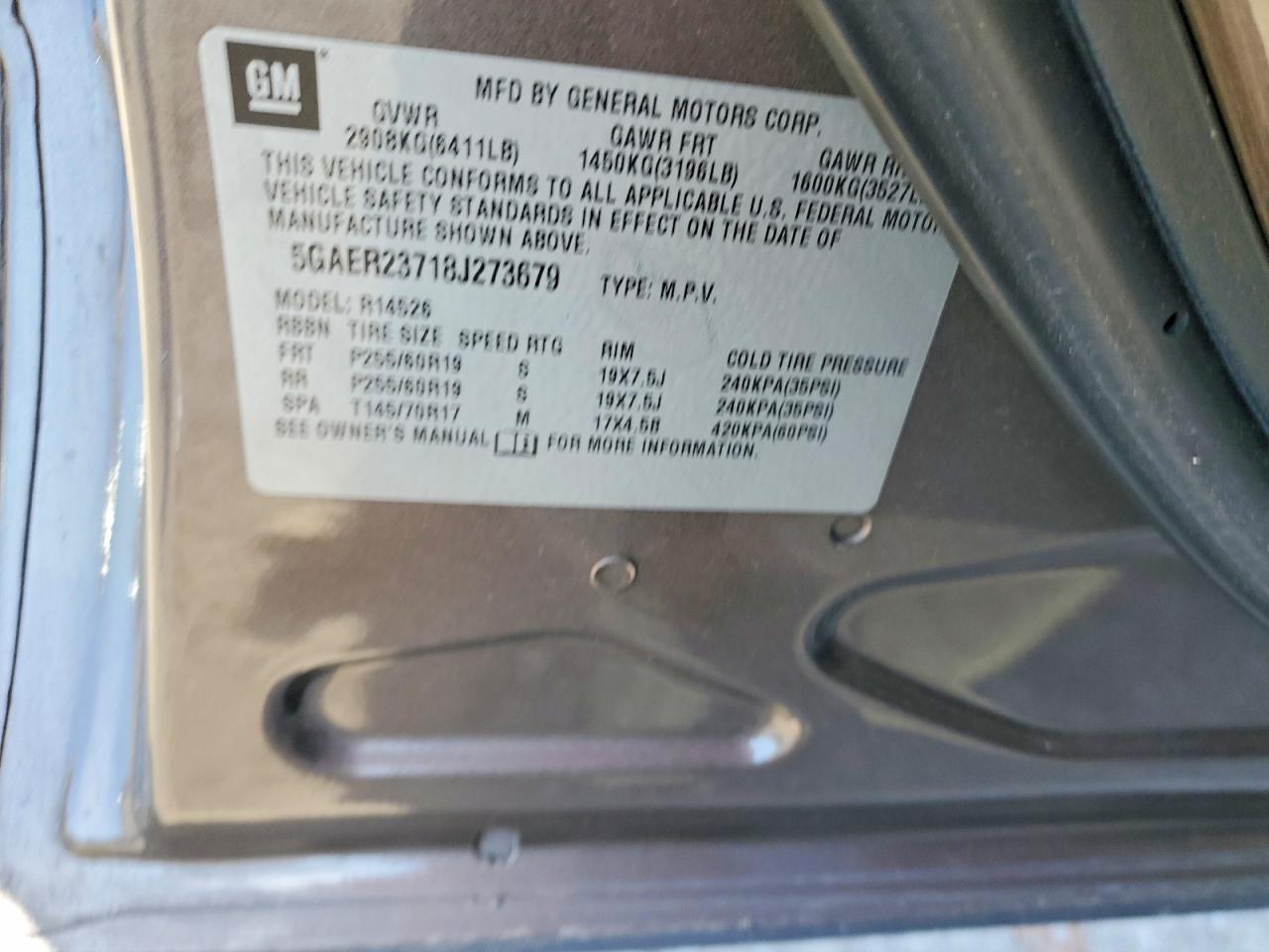2008 BUICK ENCLAVE