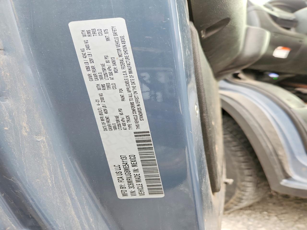 2021 RAM ProMaster 3500