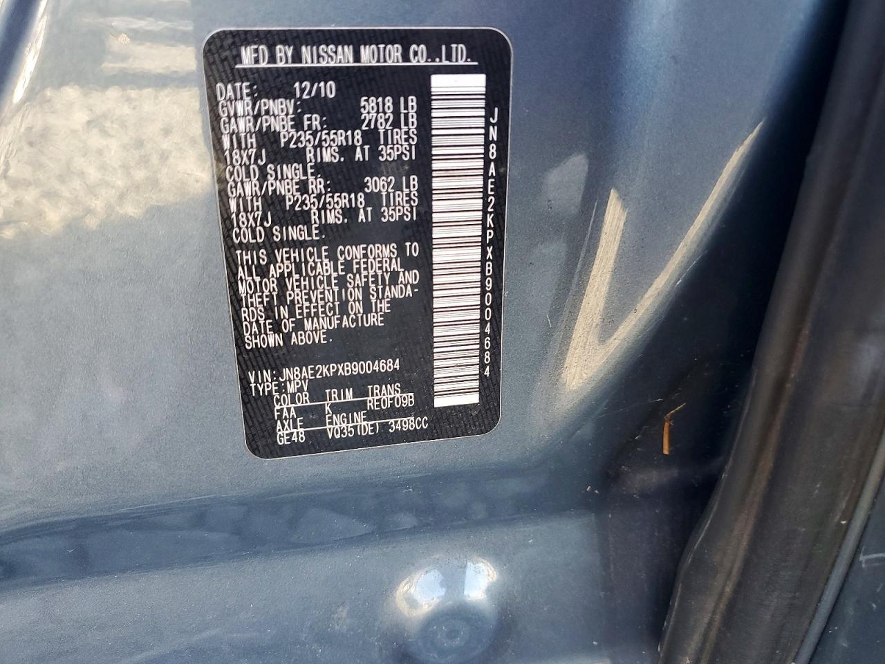 2011 NISSAN Quest