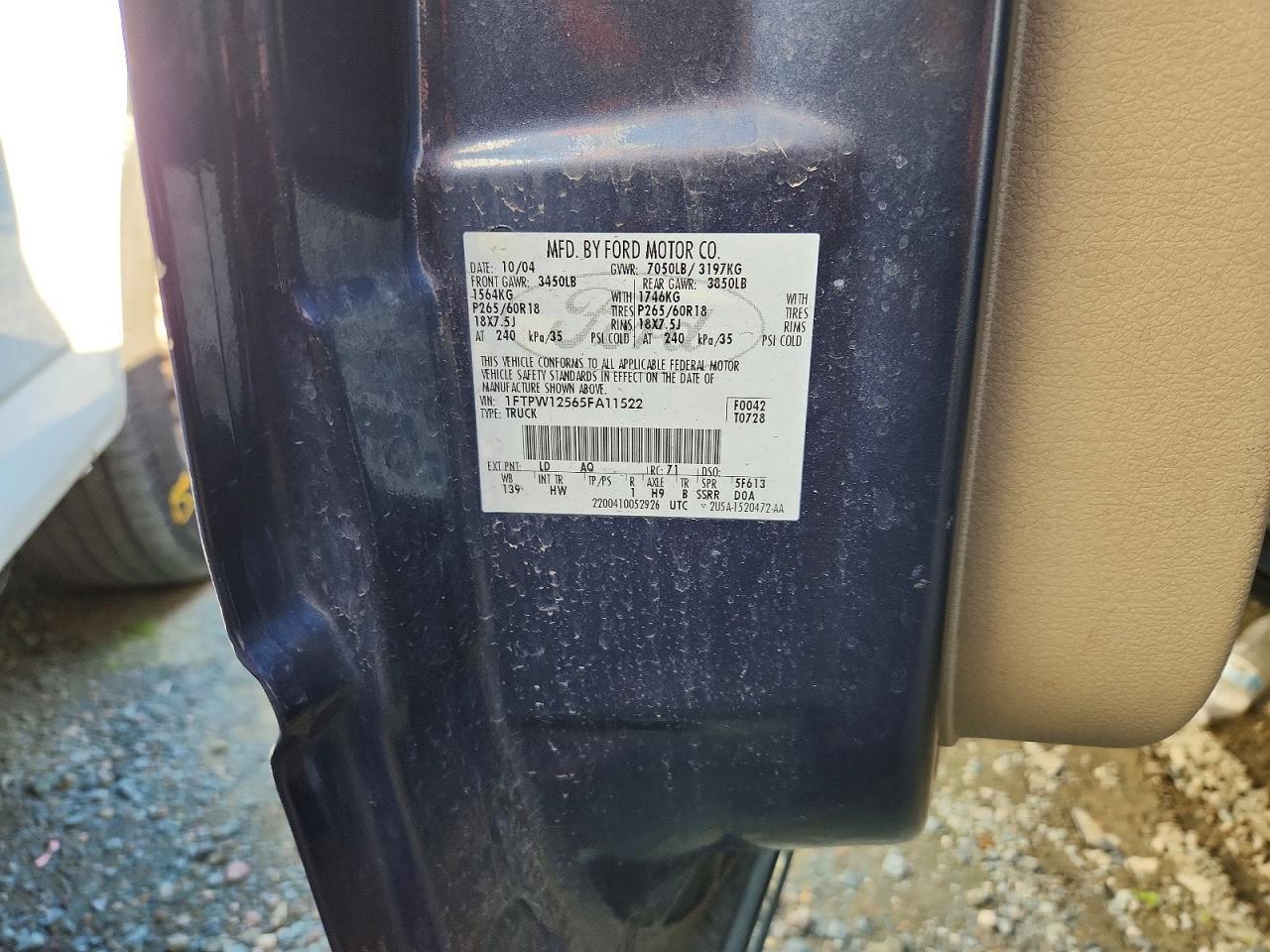 2005 FORD F-150 Lightning