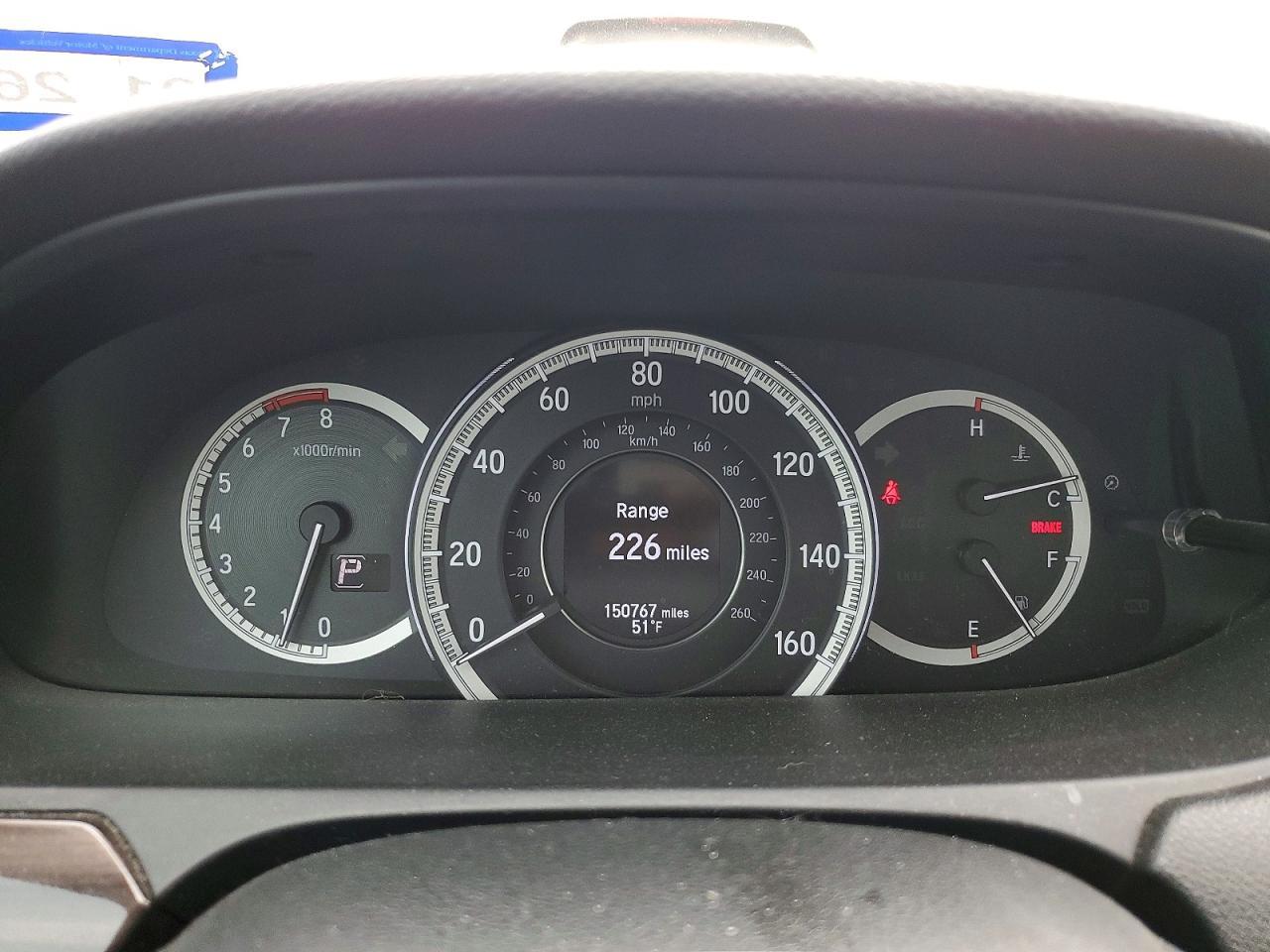 2016 HONDA ACCORD