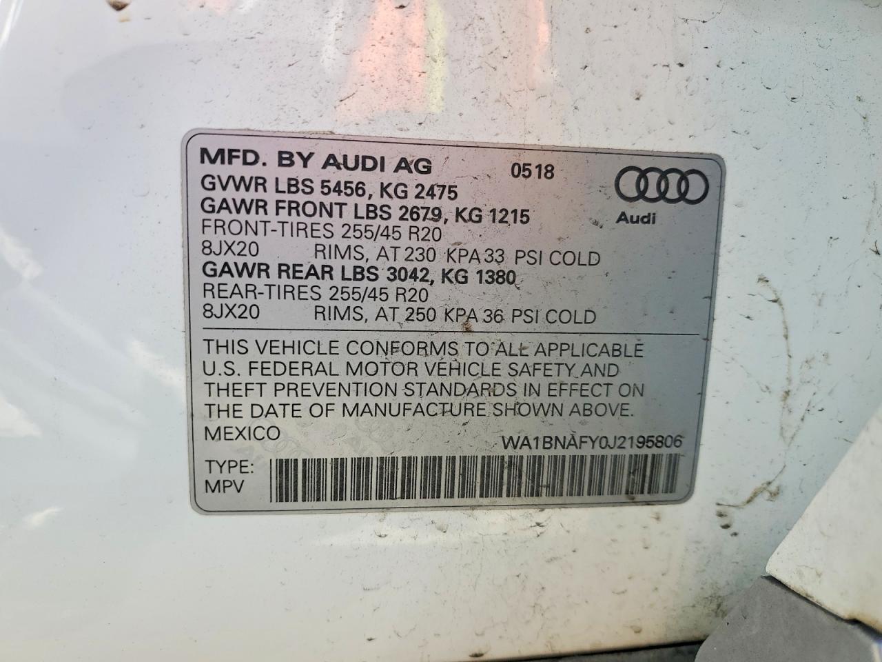 2018 AUDI Q5