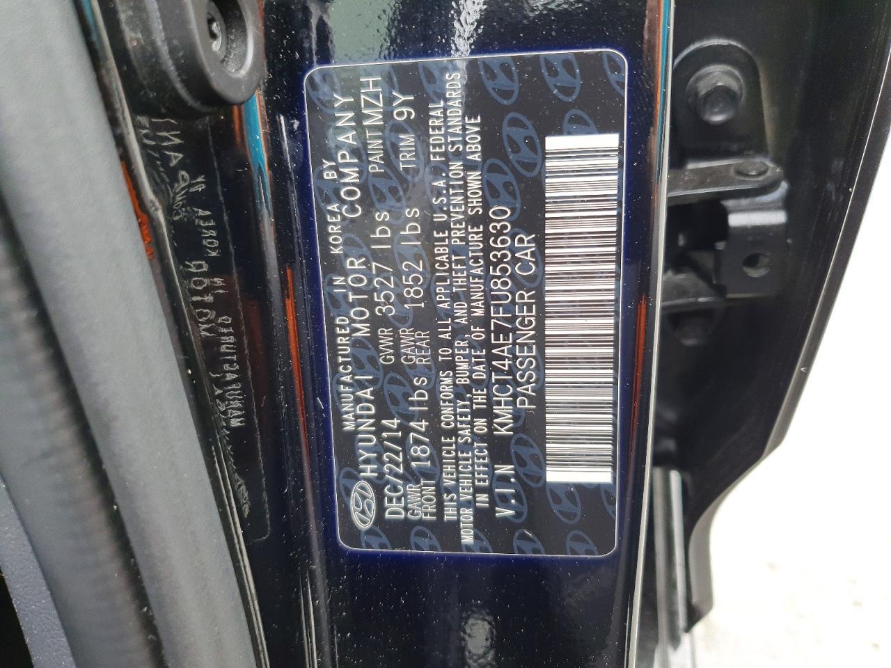 2015 HYUNDAI ACCENT