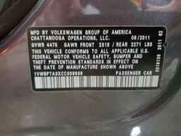 2012 VOLKSWAGEN Passat