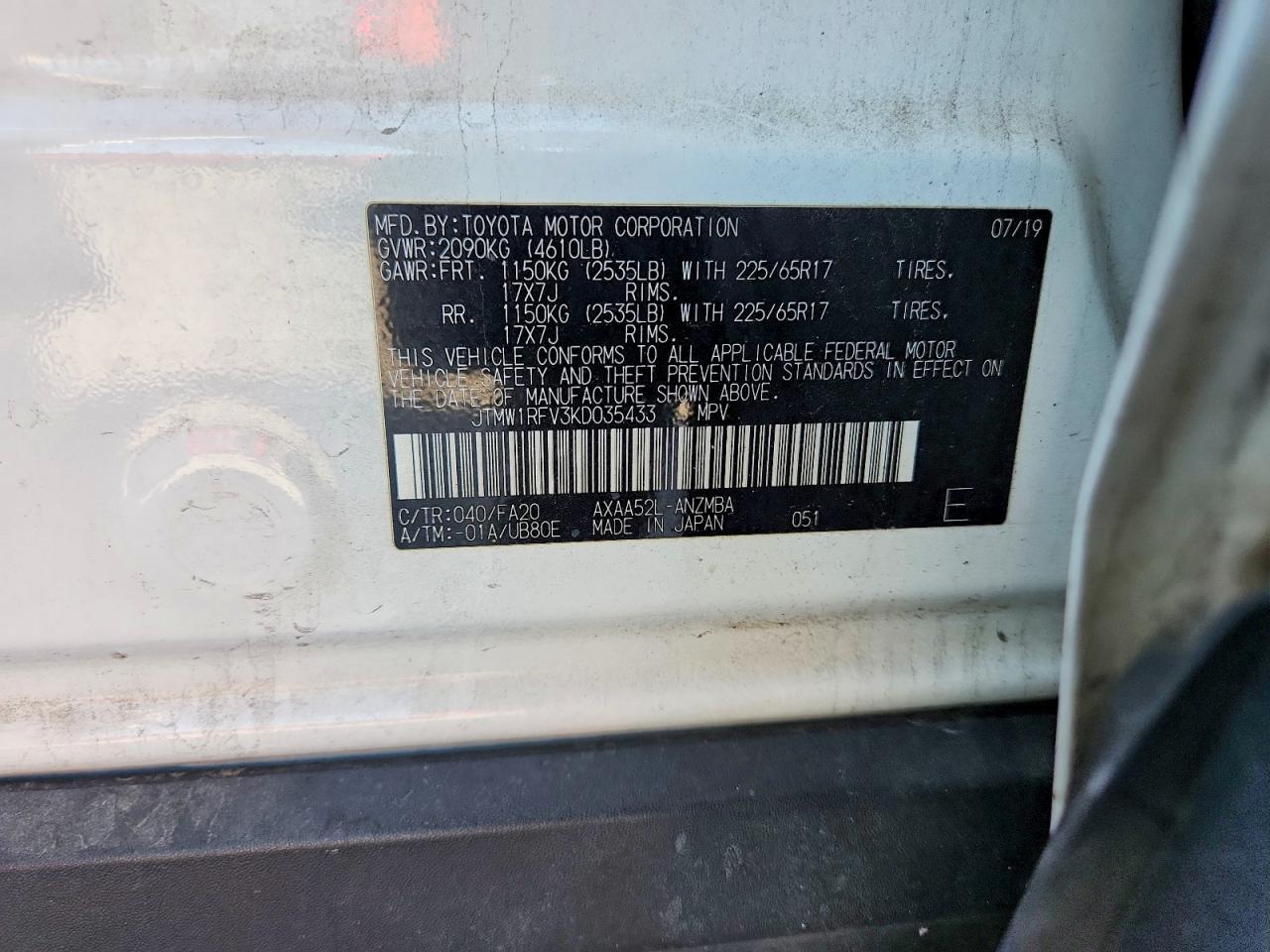 2019 TOYOTA RAV4