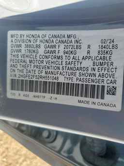 2024 HONDA CIVIC