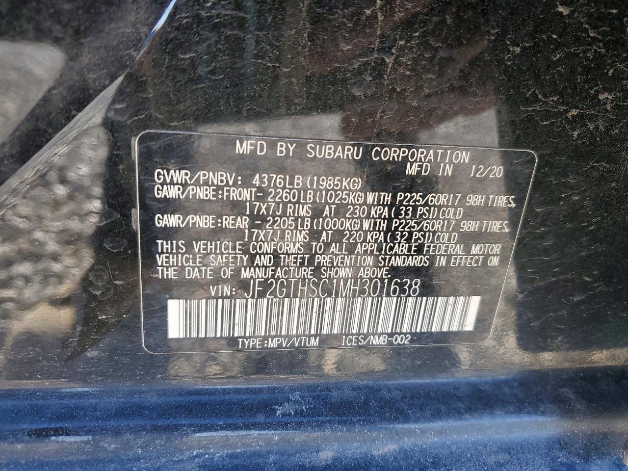 2021 SUBARU Crosstrek
