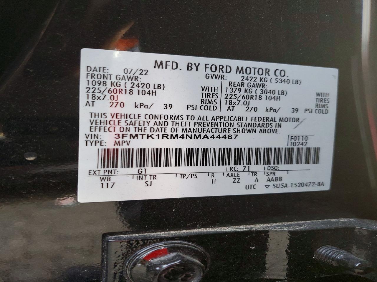 2022 FORD Mustang Mach-E