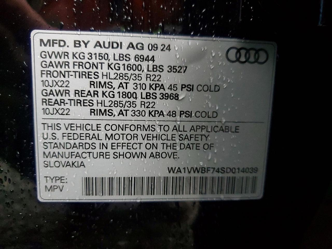 2025 AUDI SQ7