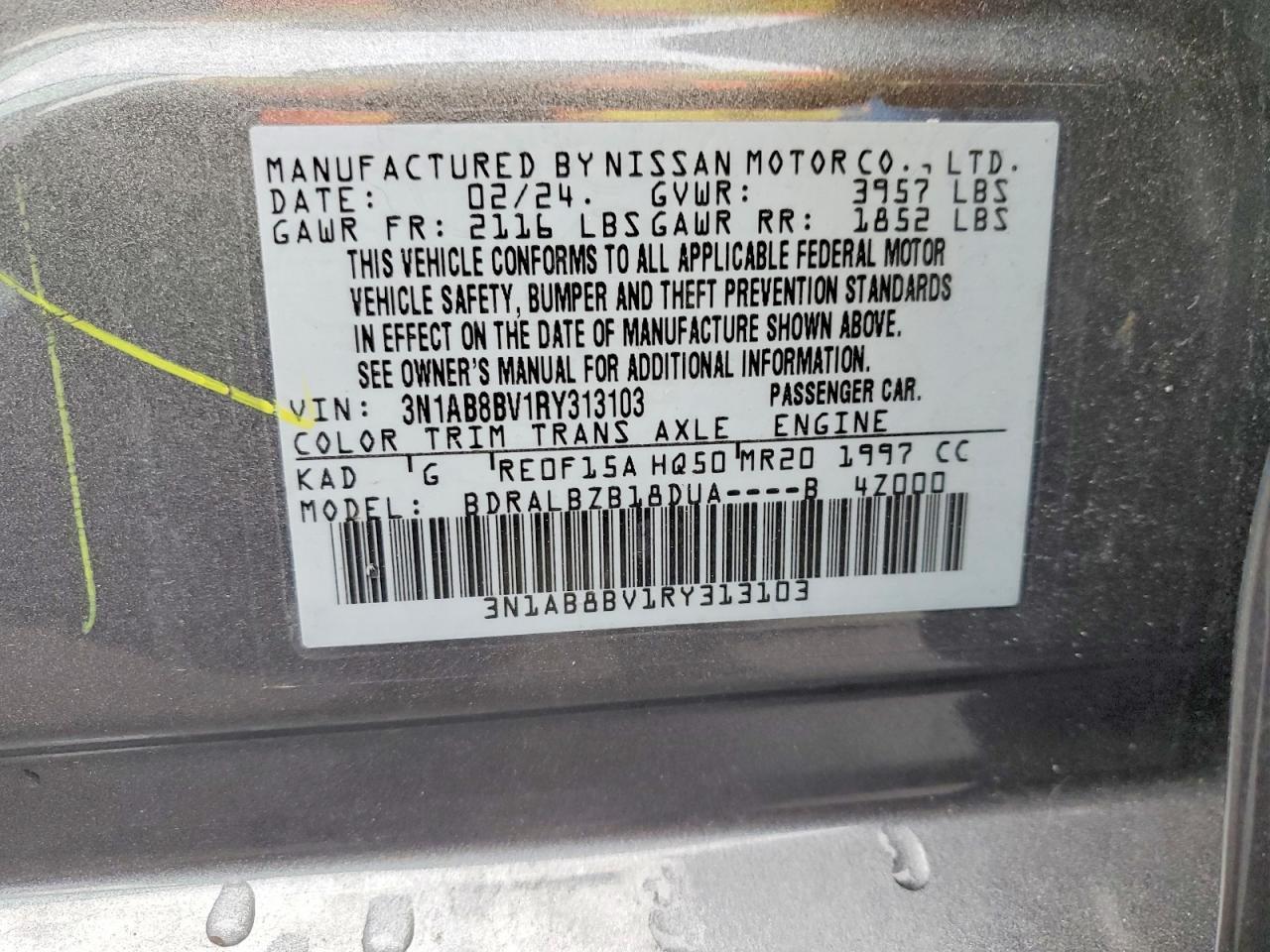 2024 NISSAN SENTRA