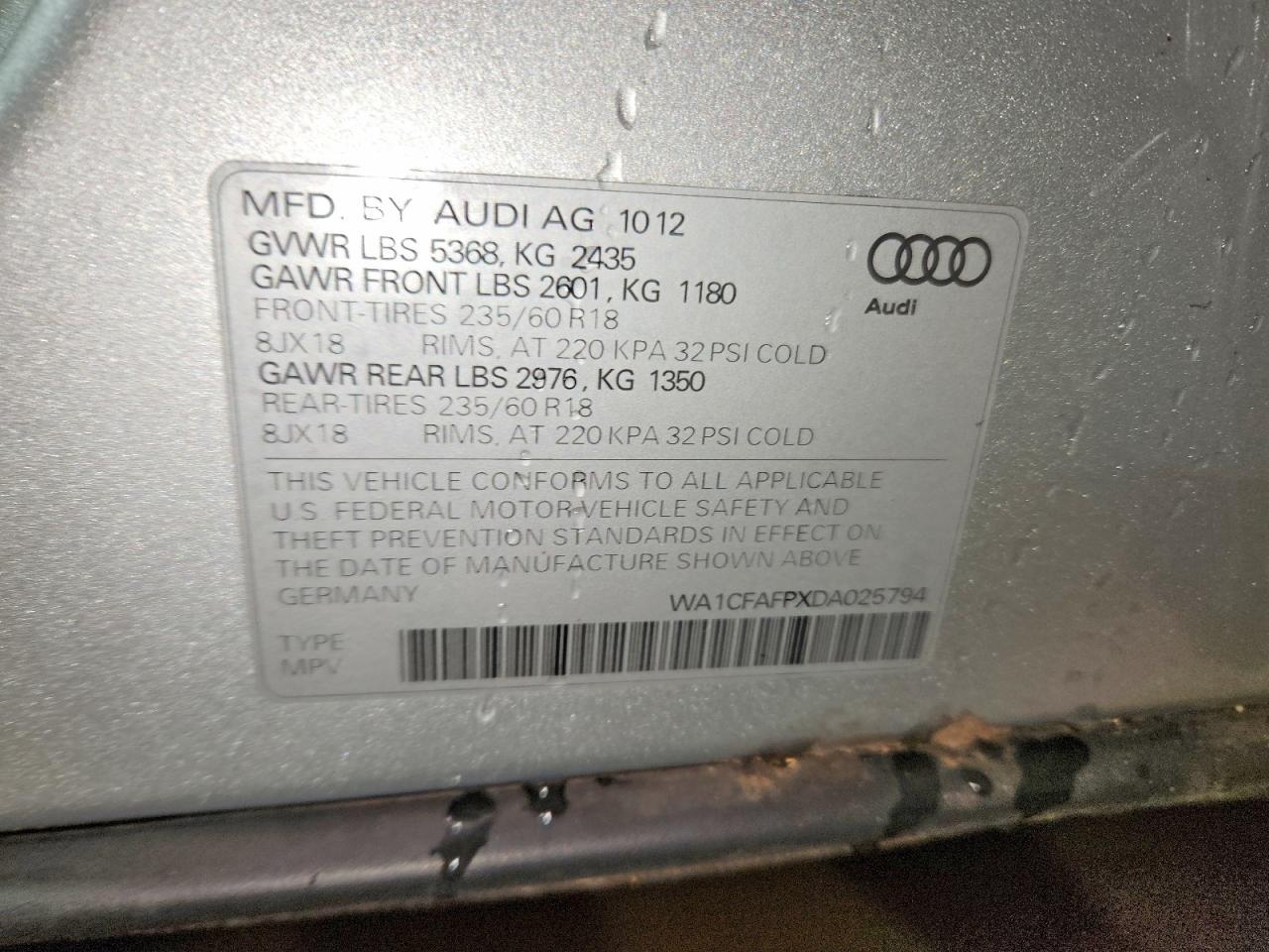 2013 AUDI Q5