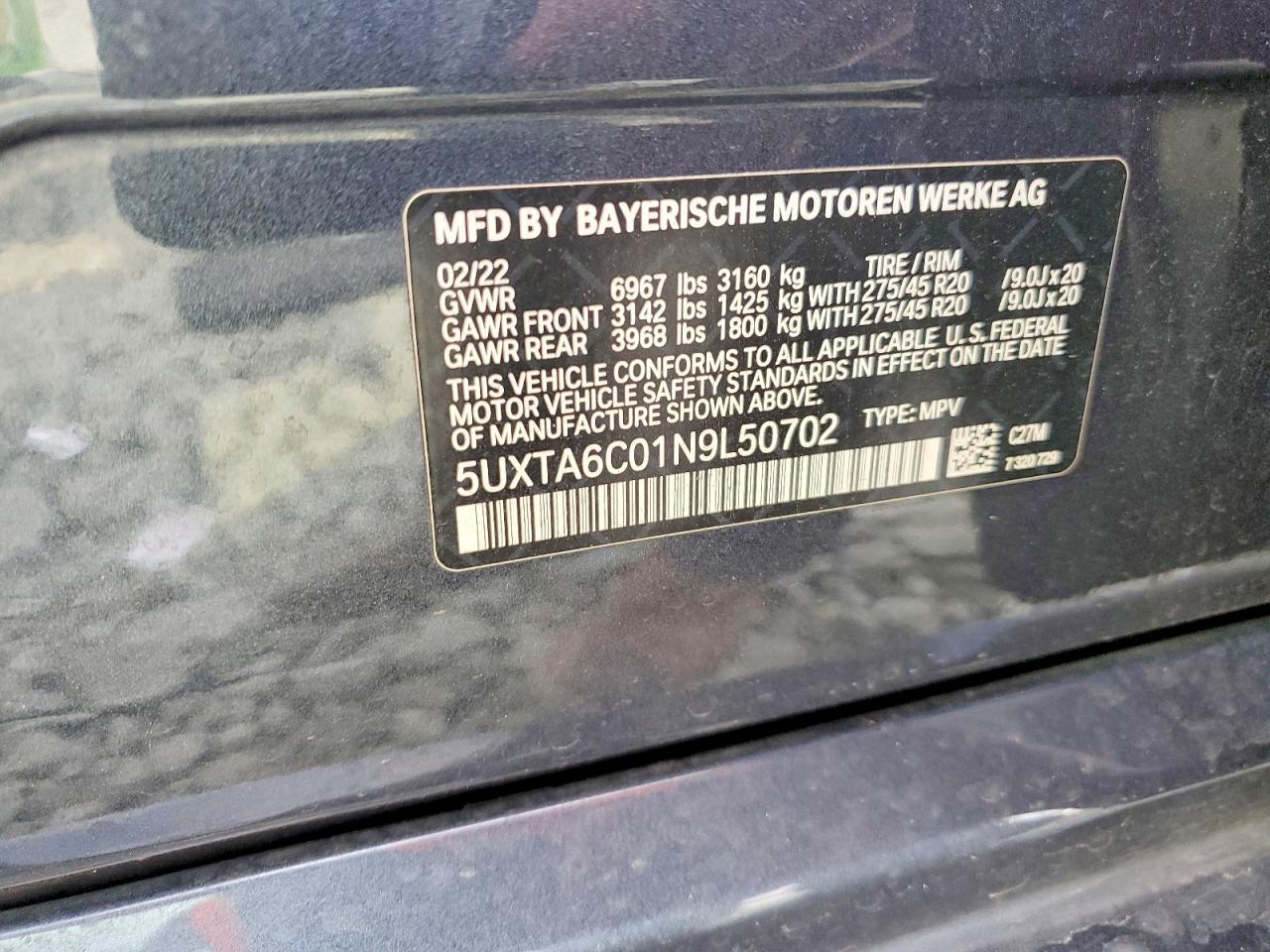 2022 BMW X5