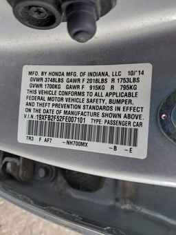 2015 HONDA CIVIC