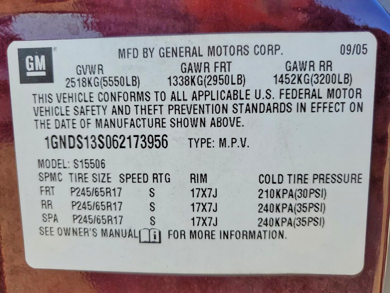 2006 CHEVROLET Trailblazer
