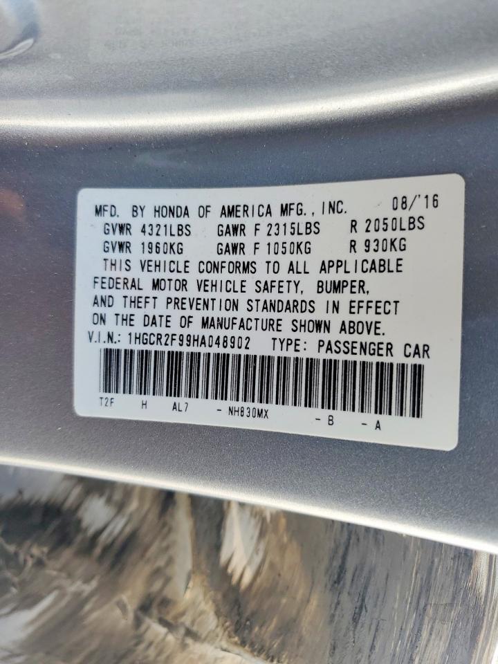 2017 HONDA ACCORD