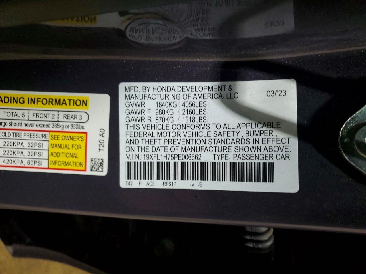 2023 HONDA CIVIC