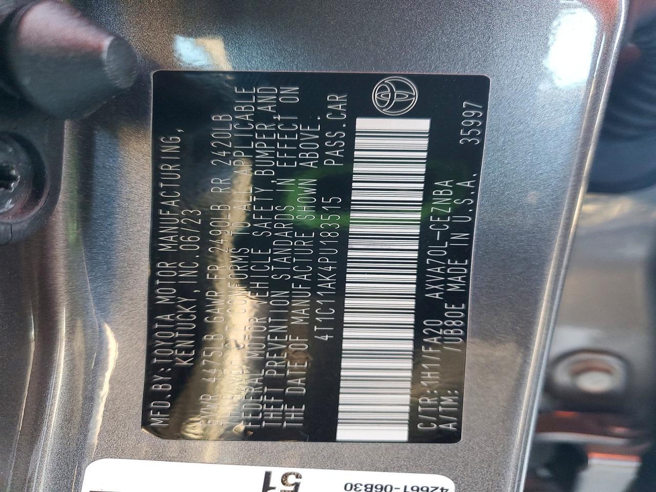2023 TOYOTA CAMRY