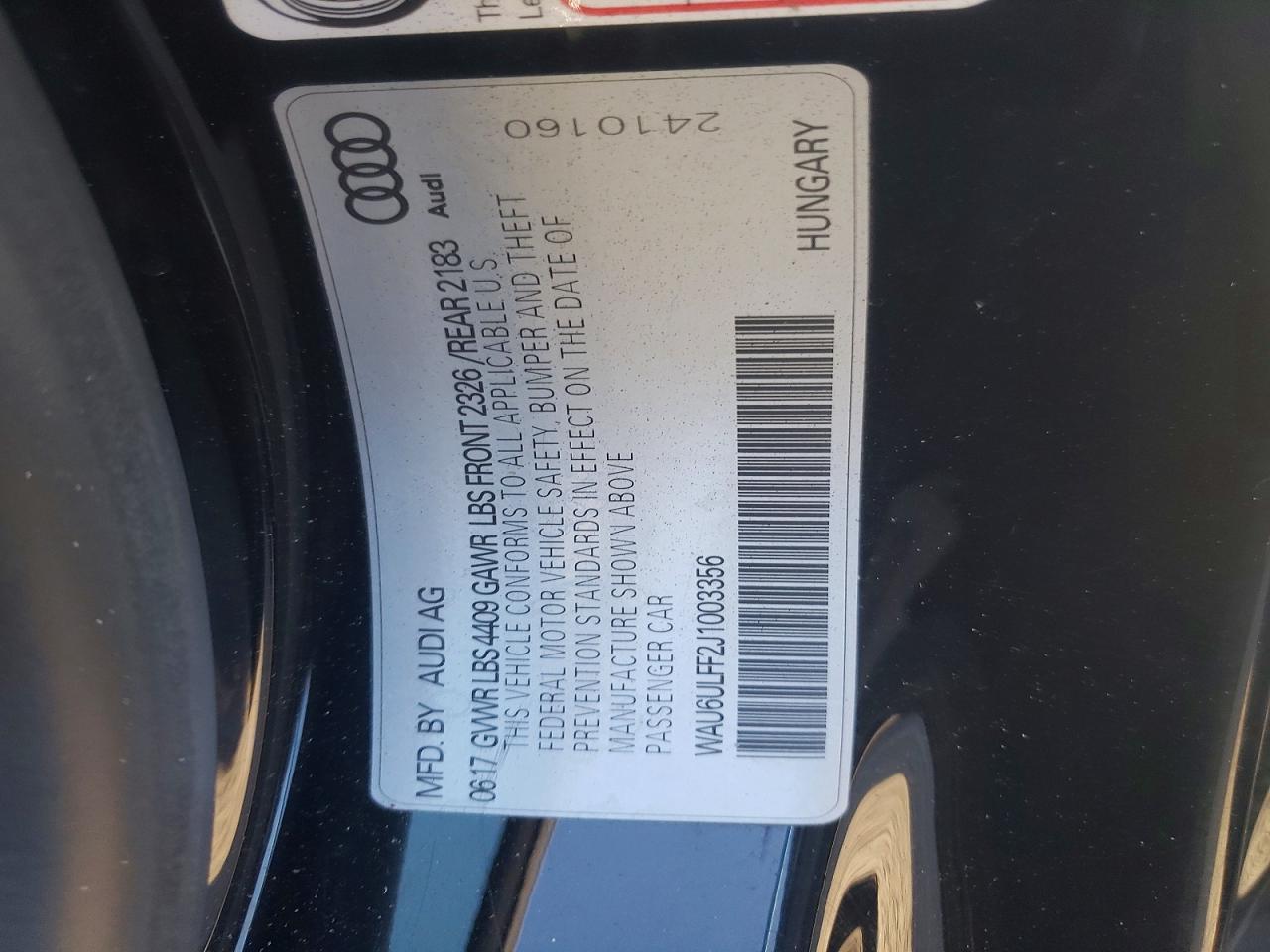 2018 AUDI A3