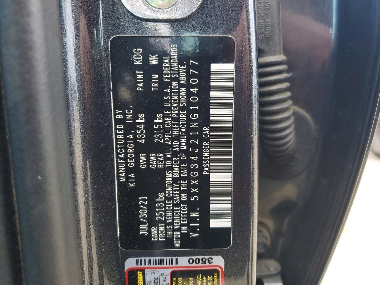 2022 KIA K5