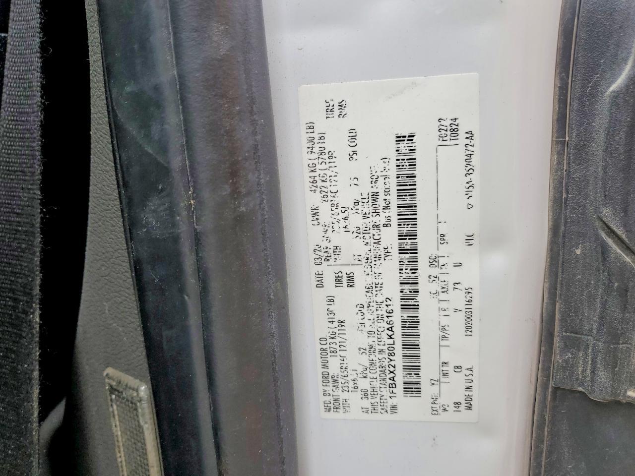 2020 FORD Transit