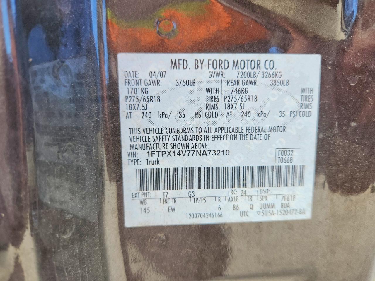 2007 FORD F-150