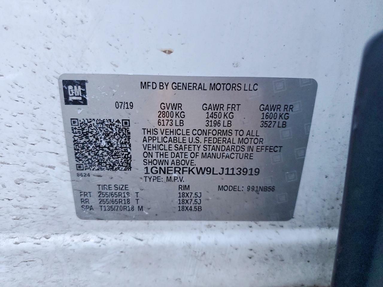 2020 CHEVROLET TRAVERSE