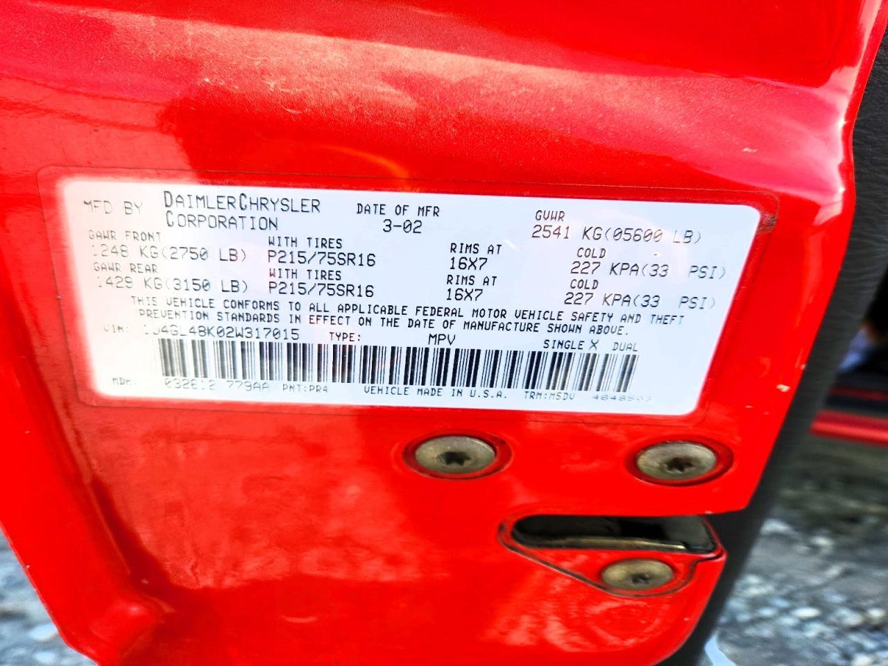 2002 JEEP Liberty