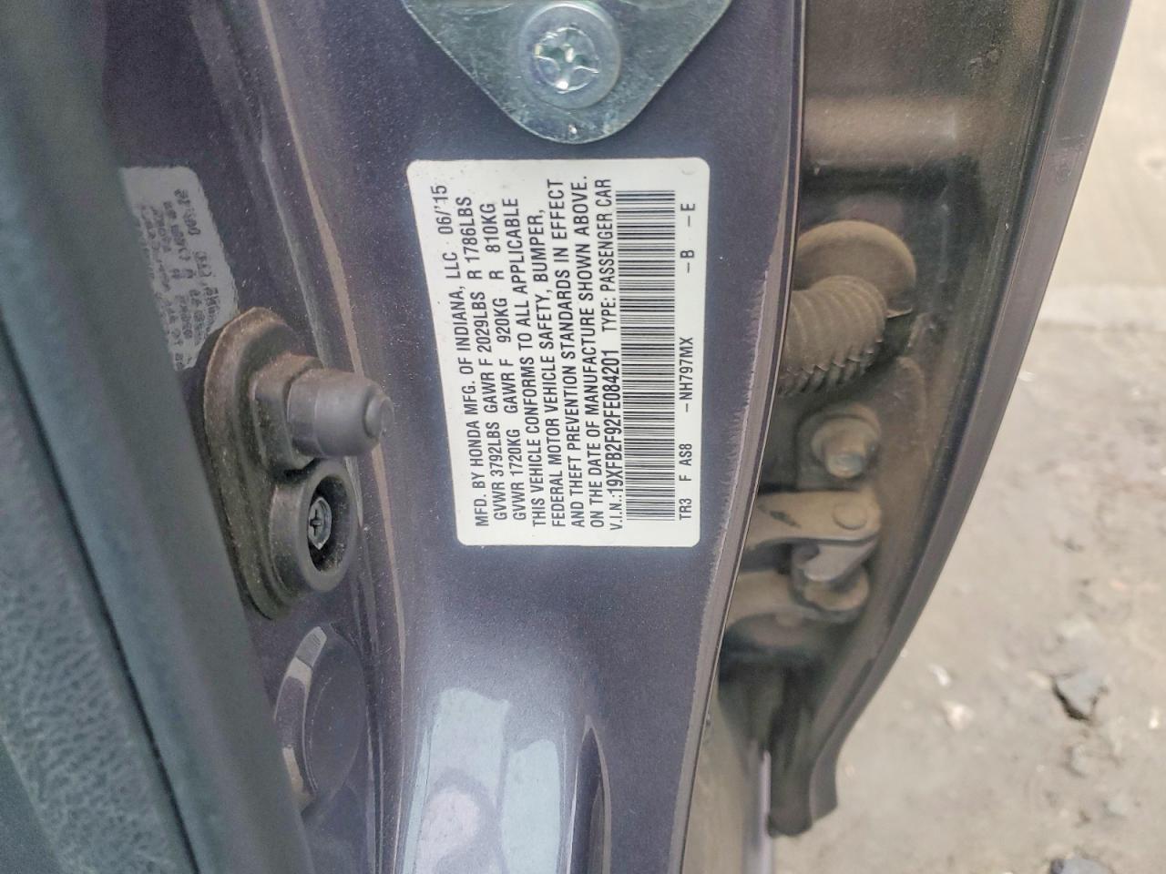 2015 HONDA CIVIC
