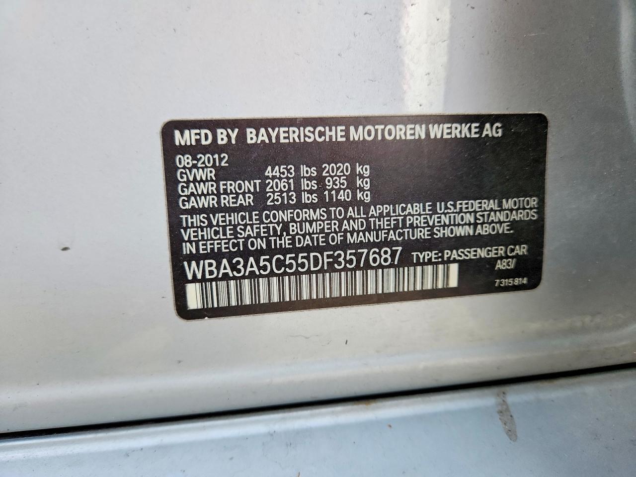 2013 BMW 3 SERIES