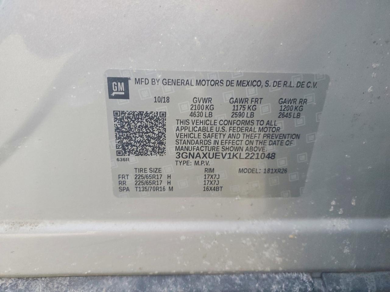 2019 CHEVROLET EQUINOX