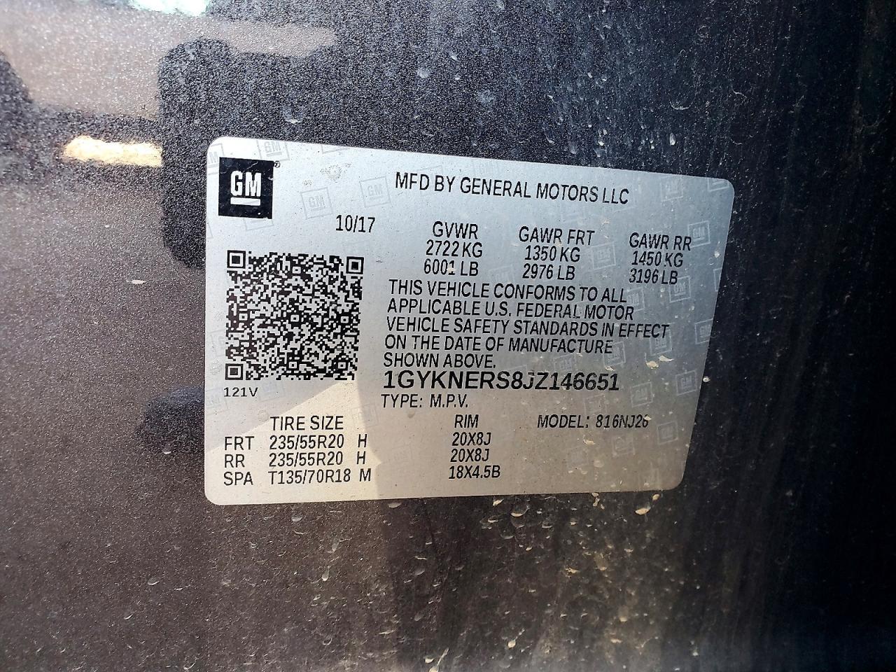 2018 CADILLAC XT5