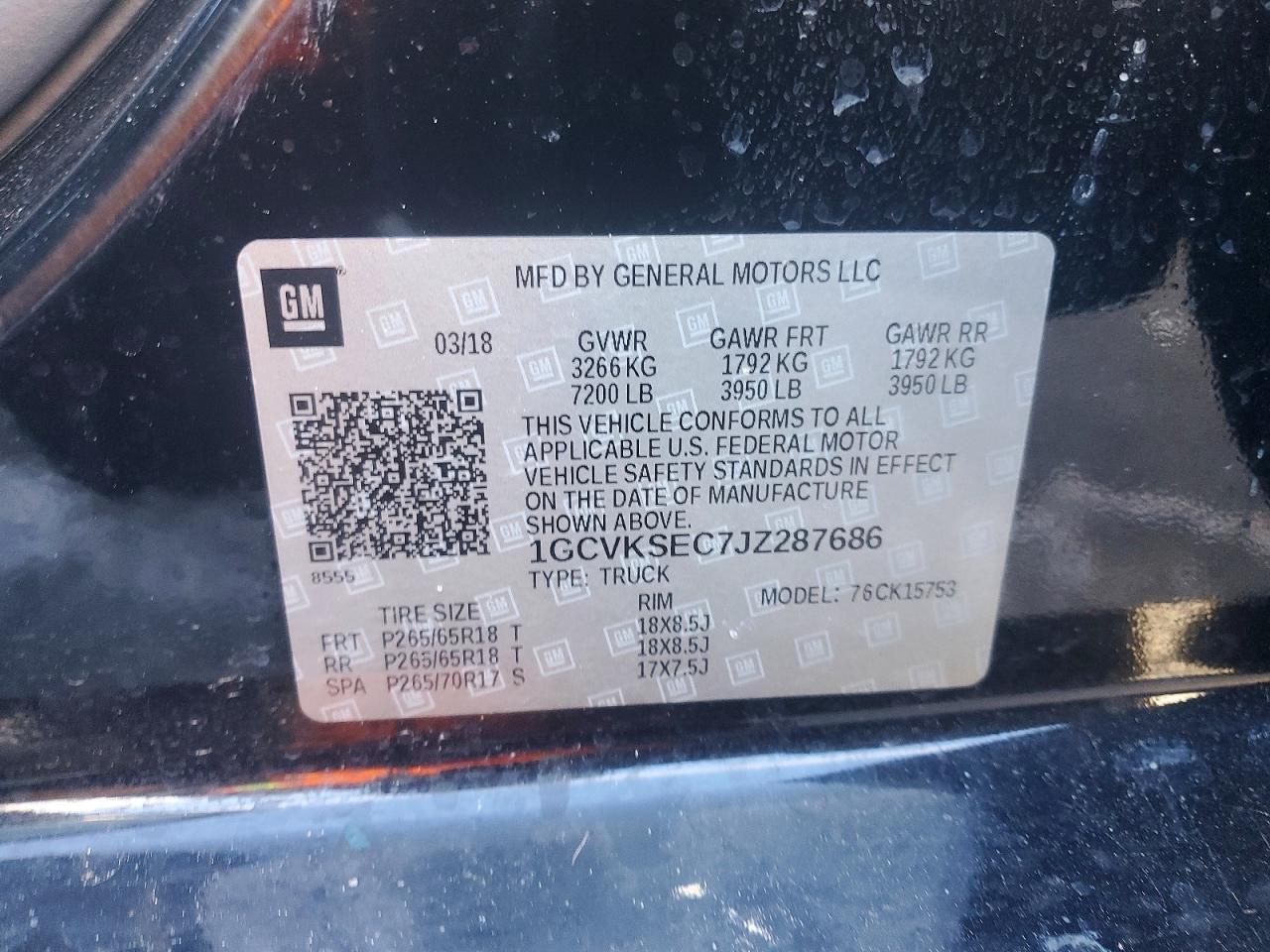 2018 CHEVROLET Silverado