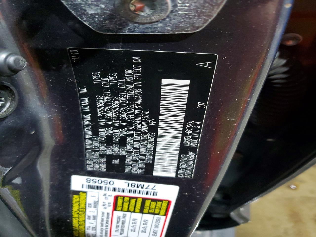2011 TOYOTA Sequoia