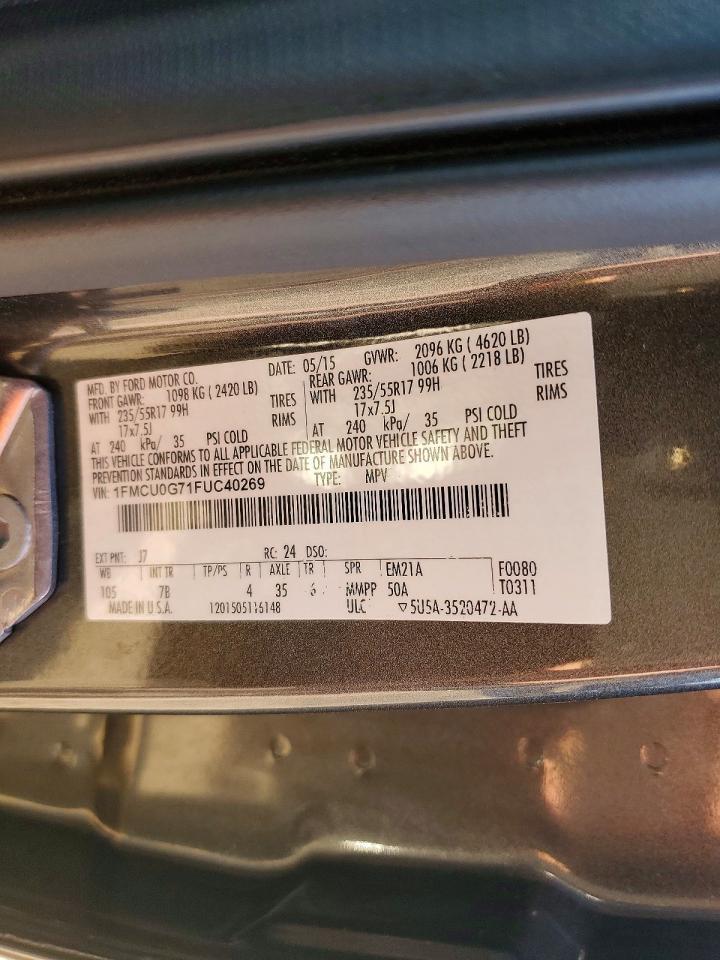 2015 FORD ESCAPE