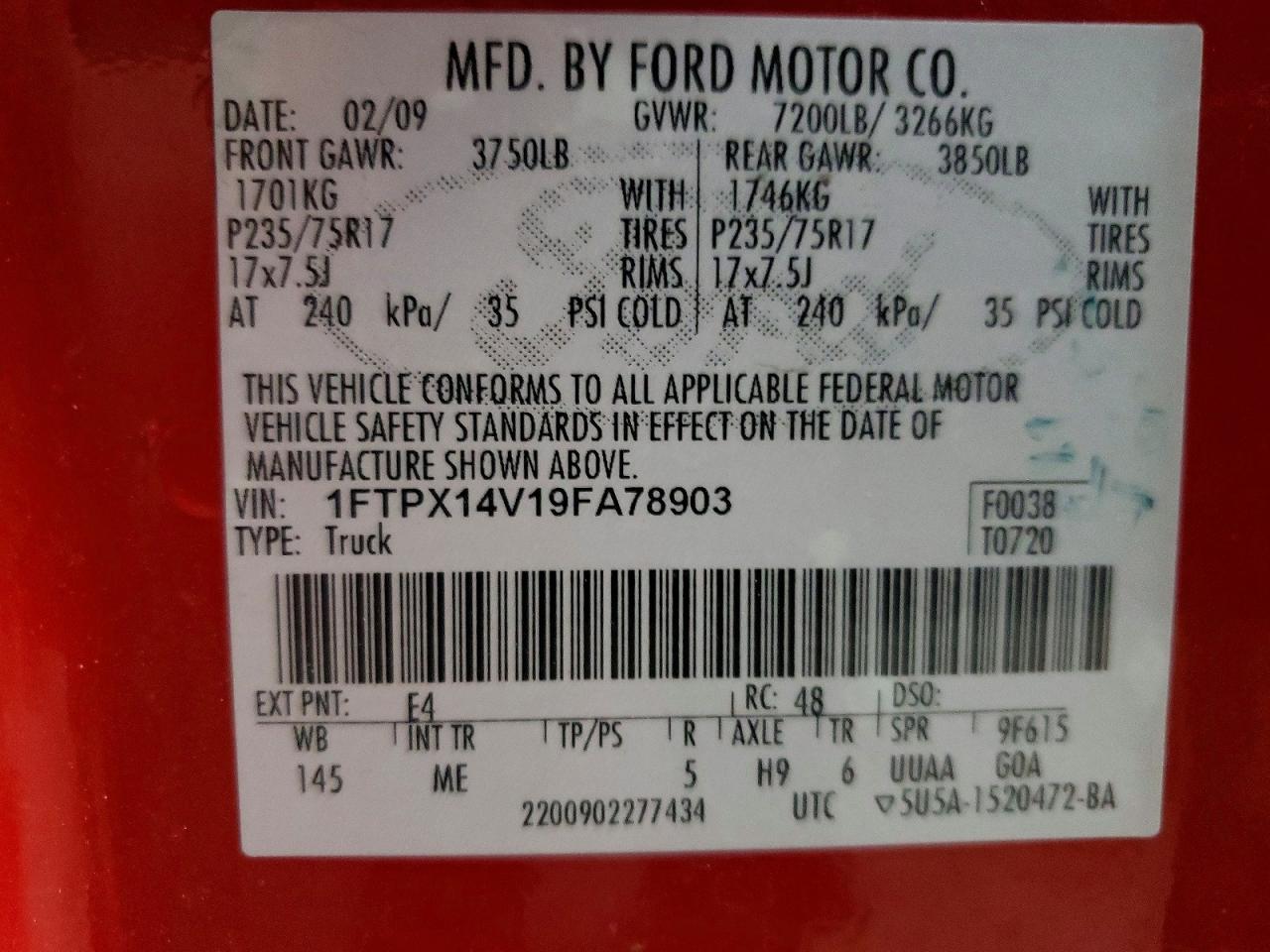 2009 FORD F-150