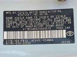 2007 TOYOTA CAMRY