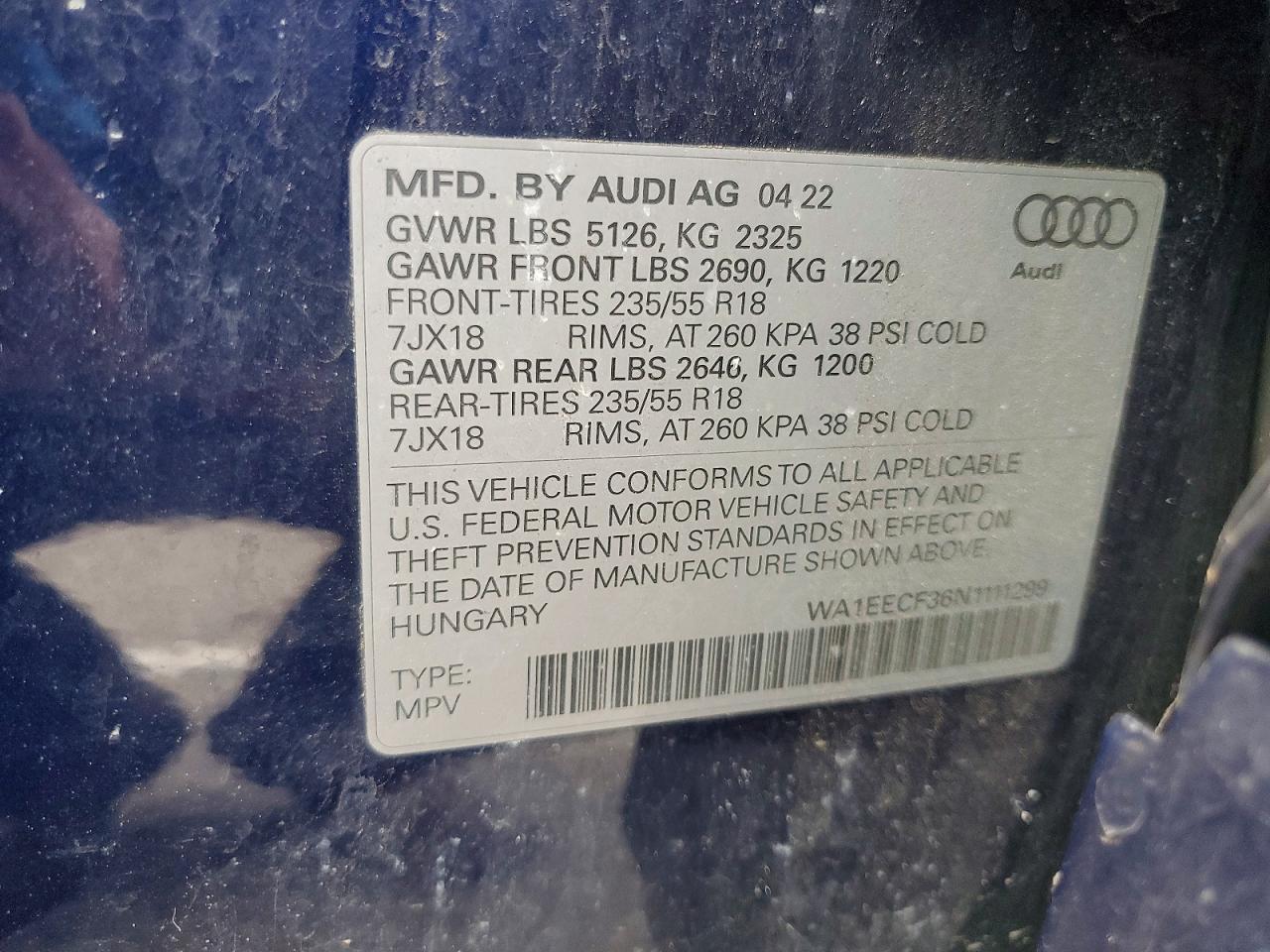 2022 AUDI Q3