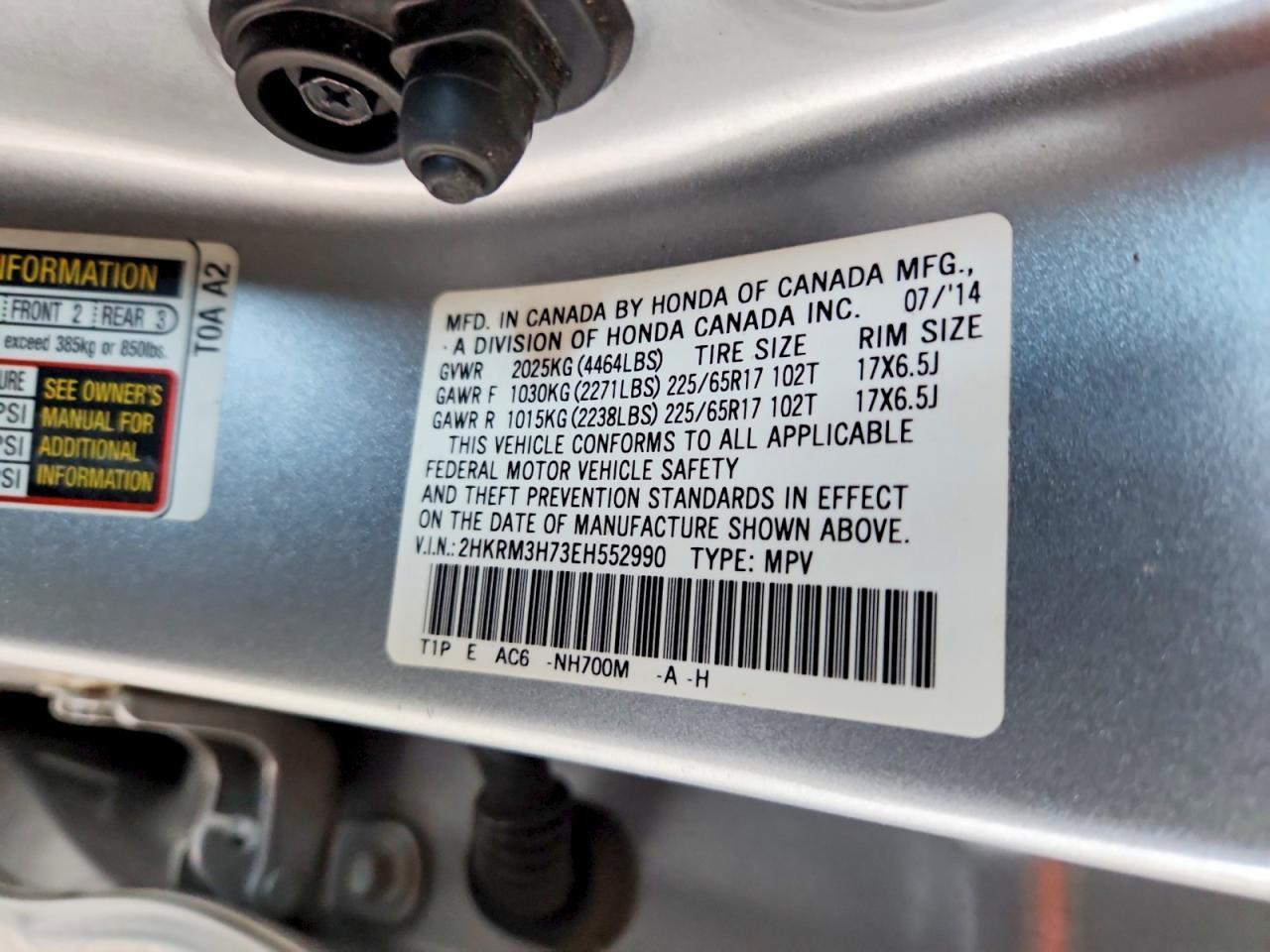 2014 HONDA CR-V
