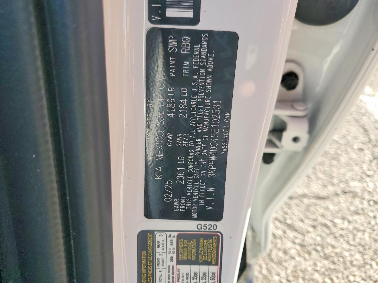 2025 KIA K4