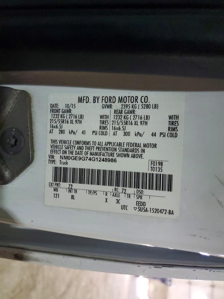 2016 FORD TRANSIT CONNECT