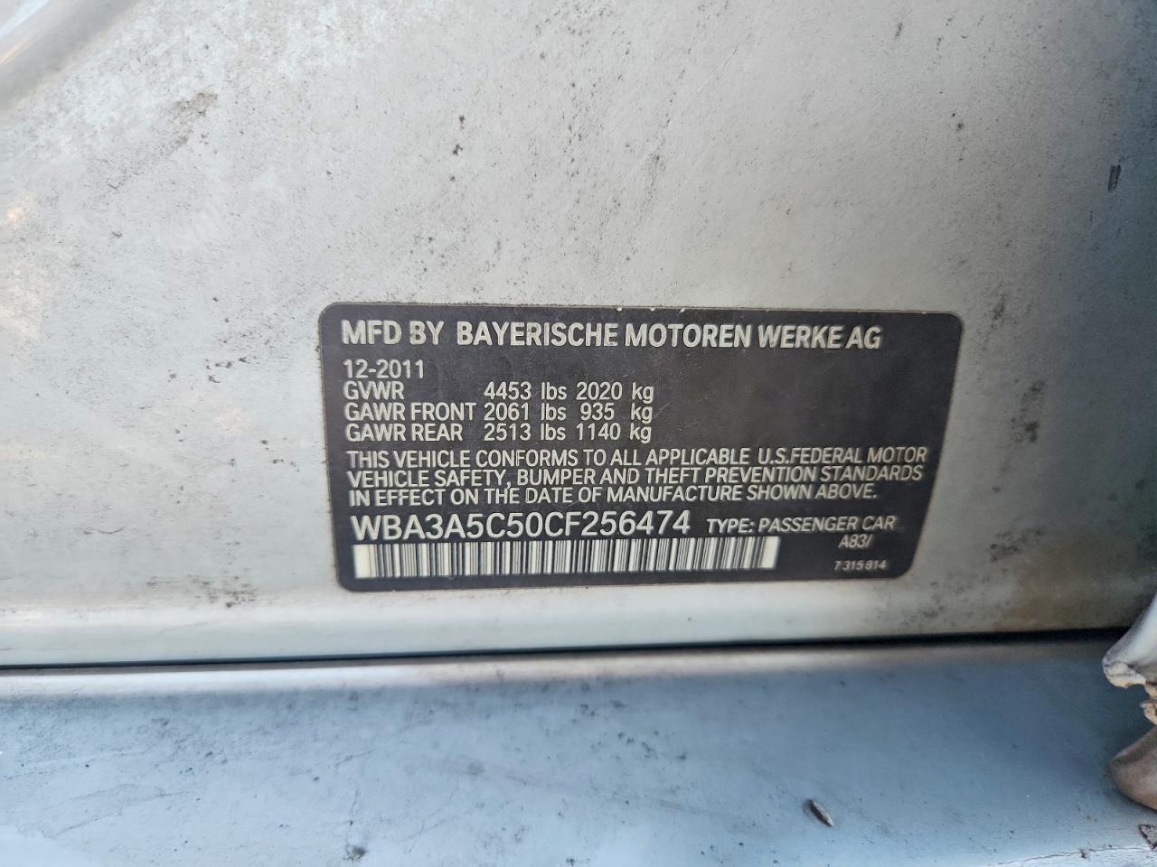2012 BMW 3 SERIES