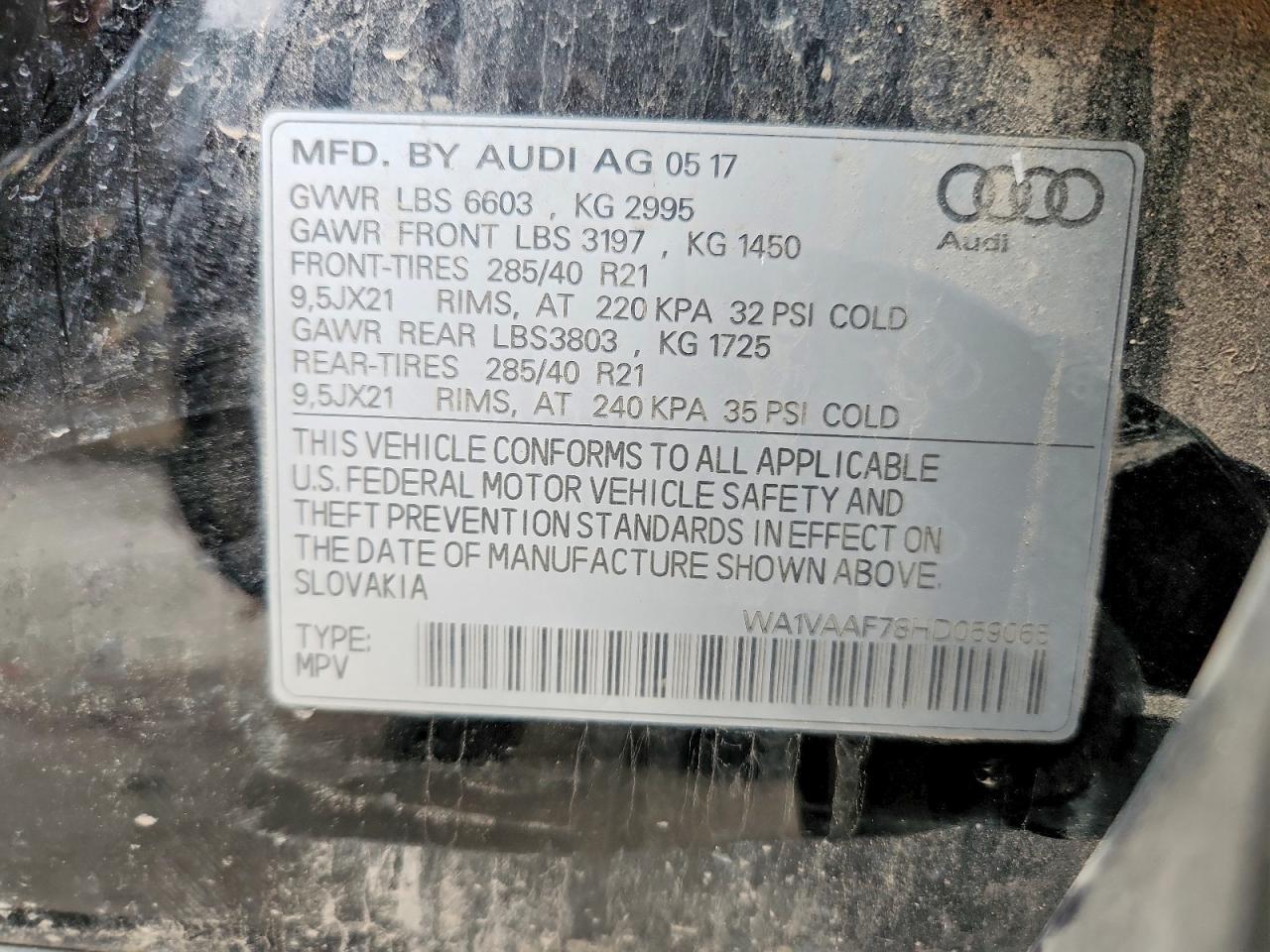 2017 AUDI Q7