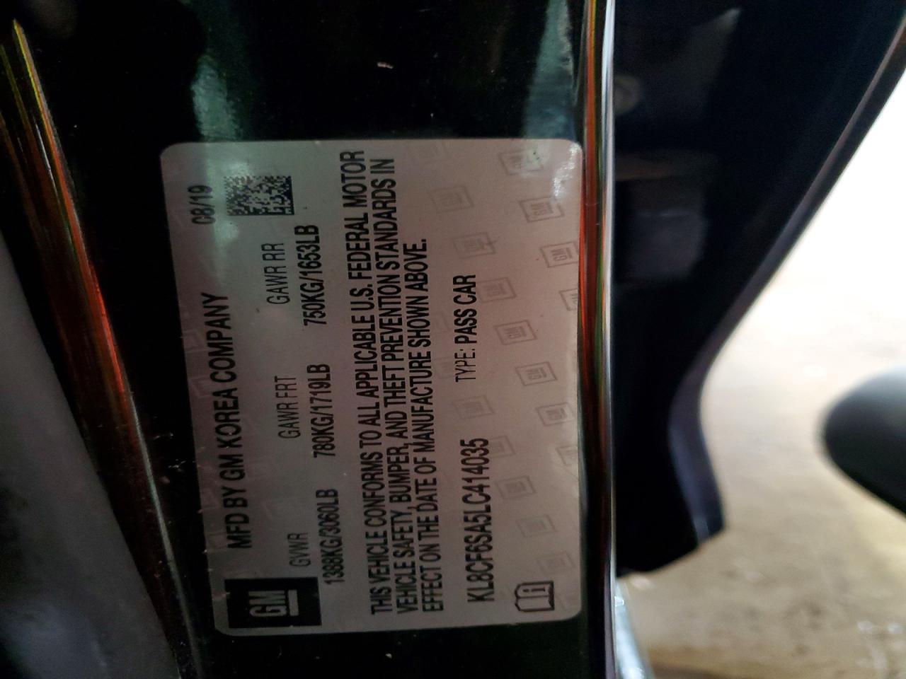 2020 CHEVROLET Spark