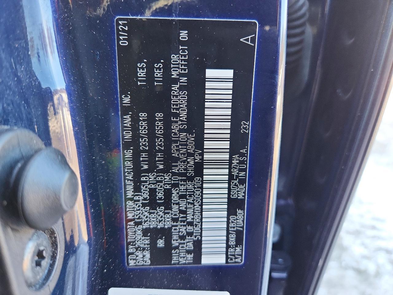 2021 TOYOTA HIGHLANDER